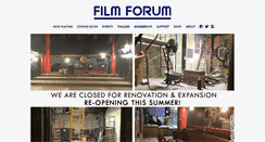 Desktop Screenshot of filmforum.org