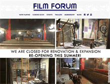 Tablet Screenshot of filmforum.org